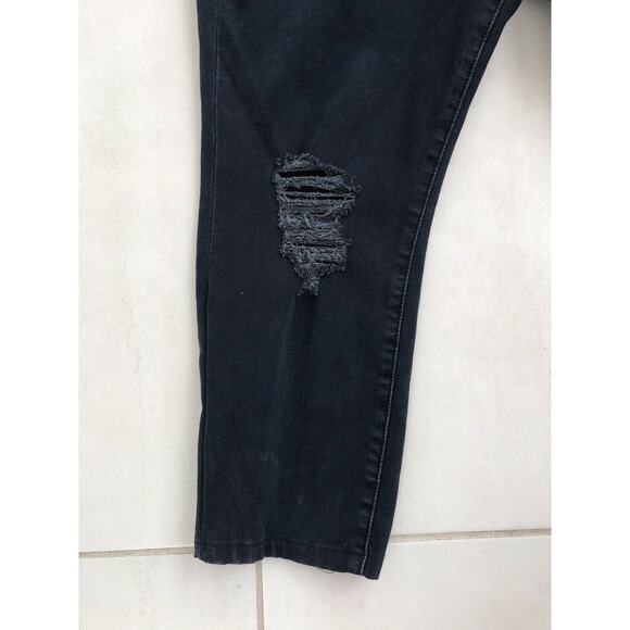 Good American Good Legs Denim Jeans High Waist Crop - Picture 2 of 11